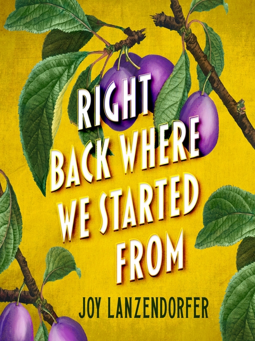 Title details for Right Back Where We Started From by Joy Lanzendorfer - Wait list